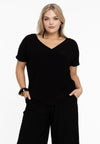 T-shirt v-neck DOLCE - black