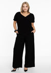 T-shirt v-neck DOLCE - black