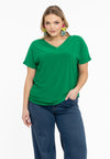 T-shirt v-neck DOLCE - green