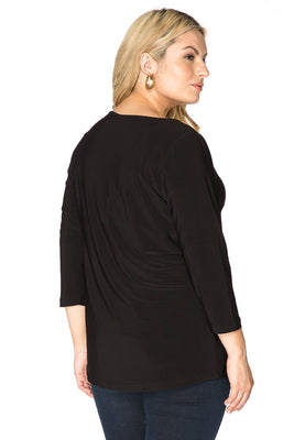 Shirt 3/4 sleeves DOLCE - black  - #3