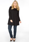 Tunic wide bottom VISCOSE - black