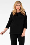 Shirt wide 3/4 sleeve DOLCE - black