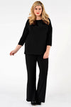 Shirt wide 3/4 sleeve DOLCE - black