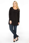 Tunic long sleeve flare DOLCE - black