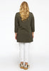 Tunic flare fit buttons COTTON - green  - #3