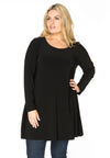 Tunic wide bottom DOLCE - black