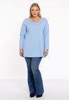 Tunic  flare buttons COTTON - light blue