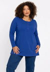 Tunic flare buttons COTTON - indigo