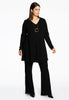 Tunic wide bottom DIAGONAL - black  - #2