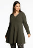 Tunic wide bottom DIAGONAL - green 