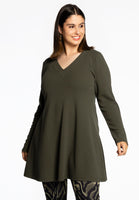 Tunic wide bottom DIAGONAL - green  - #1