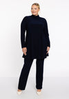 Tunic with col wide bottom - blue