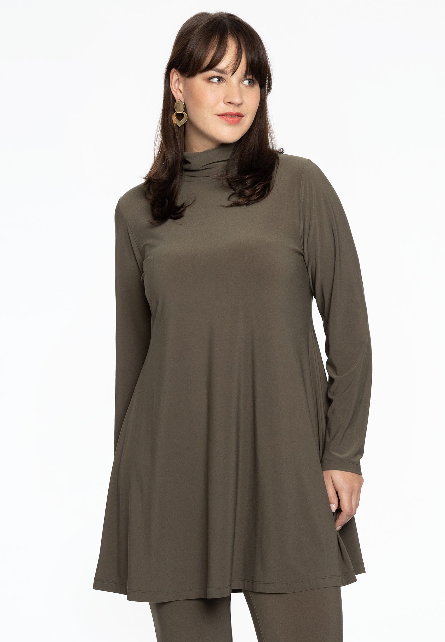 Tunic col wide bottom