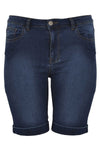 Jeans bermuda - dark indigo - #5