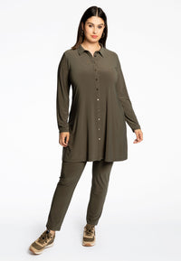 Pencil trousers DOLCE - green - #1
