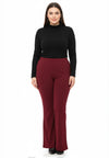 Trousers bootleg DOLCE - dark red