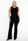 Trousers waistband flare DOLCE - black 