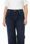 Jeans 5 pockets wide leg - Dark indigo