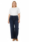 Jeans 5 pockets wide leg - Dark indigo