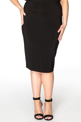 Skirt stretch VISCOSE - black  - #1