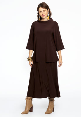 Skirt A-Line DOLCE - brown - #1