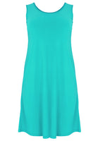 Dress sleeveless wide DOLCE - turquoise - #4