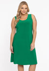 Dress sleeveless wide DOLCE - green
