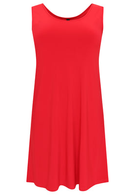 Dress sleeveless wide DOLCE - red  - #4