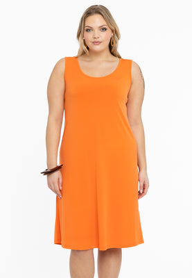 Dress sleeveless wide DOLCE - orange  - #1