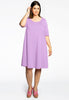 Dress A-line COTTON - light purple