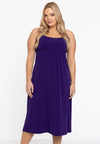 Dress spaghetti elastic waist dolce - purple