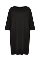 Midi dress pockets  COTTON - black  - #4