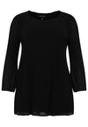 Tunic irregular plissé - black - #4