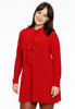 Blouse frilled front DOLCE - red 