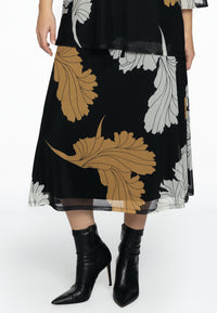 Skirt FLOWER - black - #1