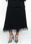 Skirt feathers DOLCE - black