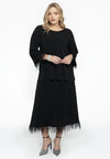 Skirt feathers DOLCE - black