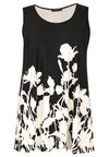 Singlet flare BOUQUET - black - #2