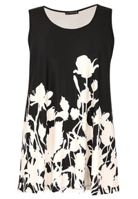 Singlet flare BOUQUET - black - #2
