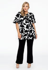 Tunic flare frilled sleeves VITTORIA - white - #1