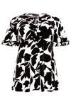 Tunic flare frilled sleeves VITTORIA - white - #4