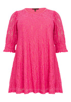 Tunic wide bottom LACE - pink - #4