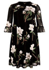 Dress A-line CAMELLIA - black - #4