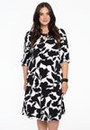 Dress keyhole neckline VITTORIA - white