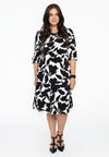 Dress keyhole neckline VITTORIA - white