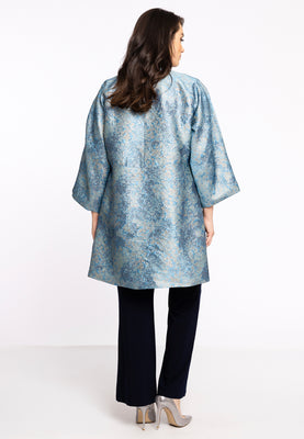 Jacket Brocade - blue - #3