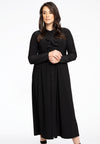 Blouse dress A-line Frilled DOLCE - black - #1