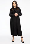 Blouse dress A-line Frilled DOLCE - black - #2