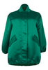 Bomber long SATIN - green  - #4