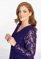 Tunic wide bottom LACE - purple - #4